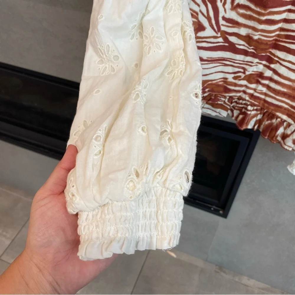 NWT Love The Label Anthropologie Square Neck Top, Size S